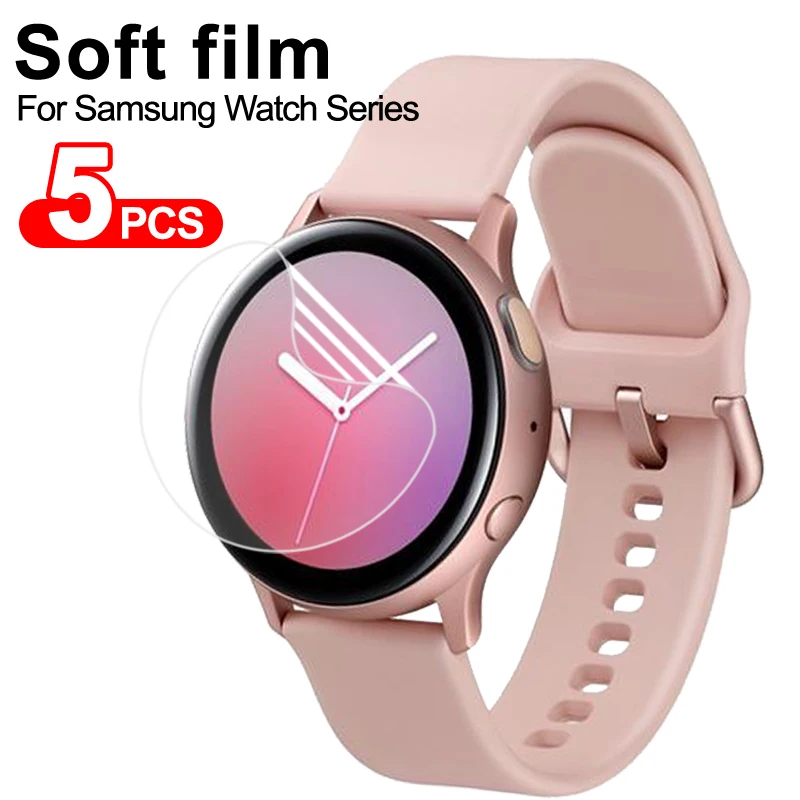 Zashitnaya Plenka Dlya Samsung Watch 3 41 Mm 45 Mm Myagkaya Plenka Dlya Samsung Galaxy Watch Active 1 2 44 Mm 40 Mm S3 Polnoe Pokrytie 5 Sht Elektronika Aliekspress