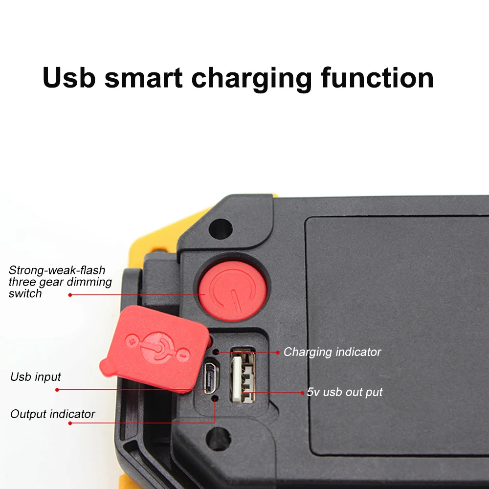 DOZZLOR 30 Вт Портативный Перезаряжаемый USB светодиодный рабочий светильник