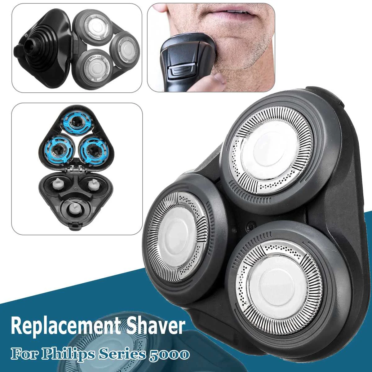 

Shaver Replacement Bade Heads Bracket Set for Philips S5420 S5050 S5370 S5140 S5110 S5210 S5091 Shaver Razor Spare Parts