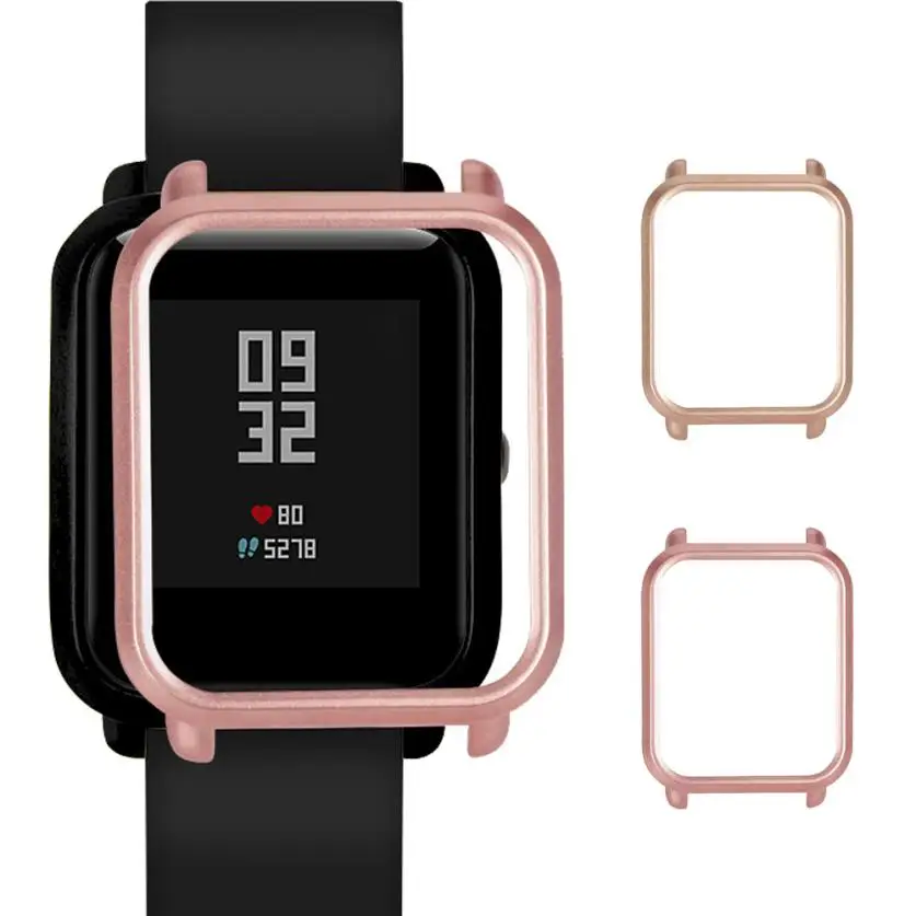Смарт аксессуары чехол на запястье для Huami Amazfit Bip Younth Watch тонкая цветная оправа