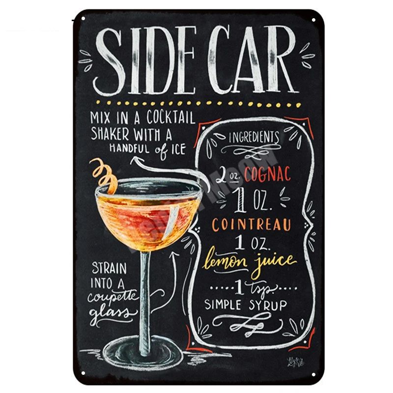 Бар открыть пиво в ретро стиле из металла наклейки Мохито Свободная Куба