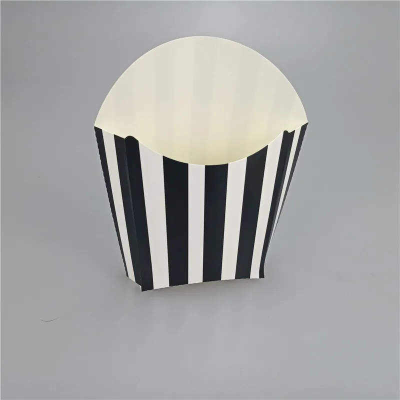 

12Pcs Stripe Paper Fries Popcorn Box Candy Dragee Favor Bag Birthday Party Decoration Packaging Bonbonniere Popcorn Box Supplies