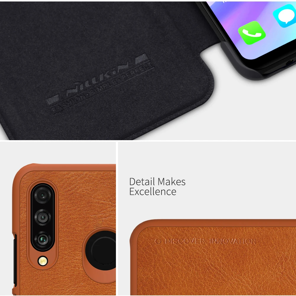 Чехол для Huawei Honor 20 Lite RU 6 15 дюйма из натуральной кожи с отделением карт|Бамперы| |