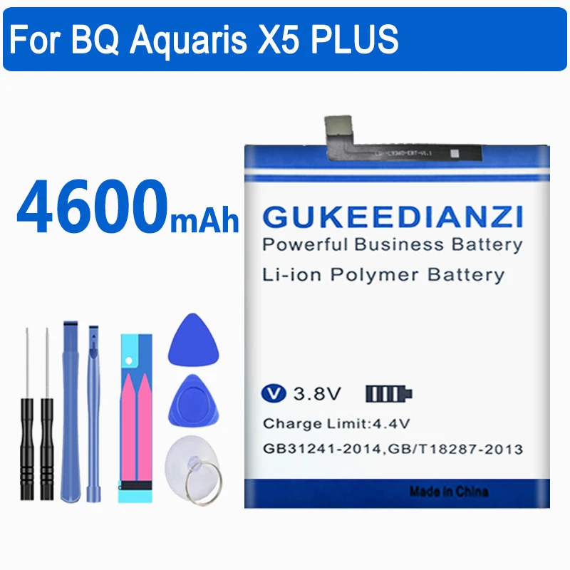 GUKEEDIANZI высокое качество 4600 мАч батарея для BQ Aquaris X5 плюс аккумулятор 3200 Bateria