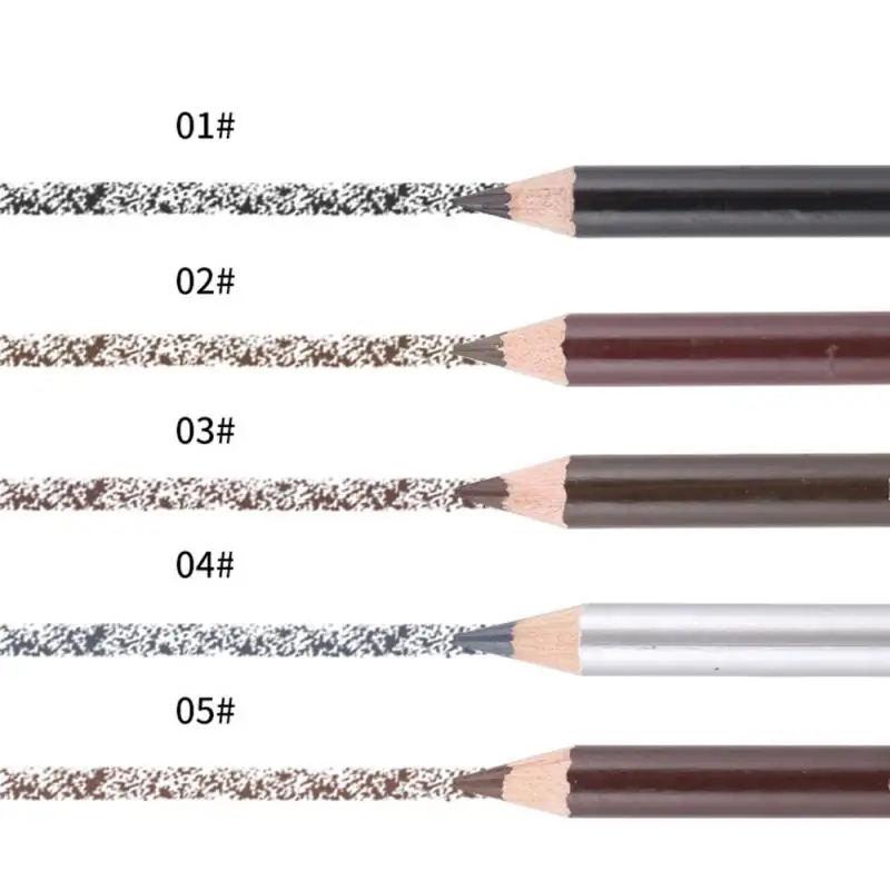 1 шт. Леопардовый женский карандаш для бровей водонепроницаемый черный глаз