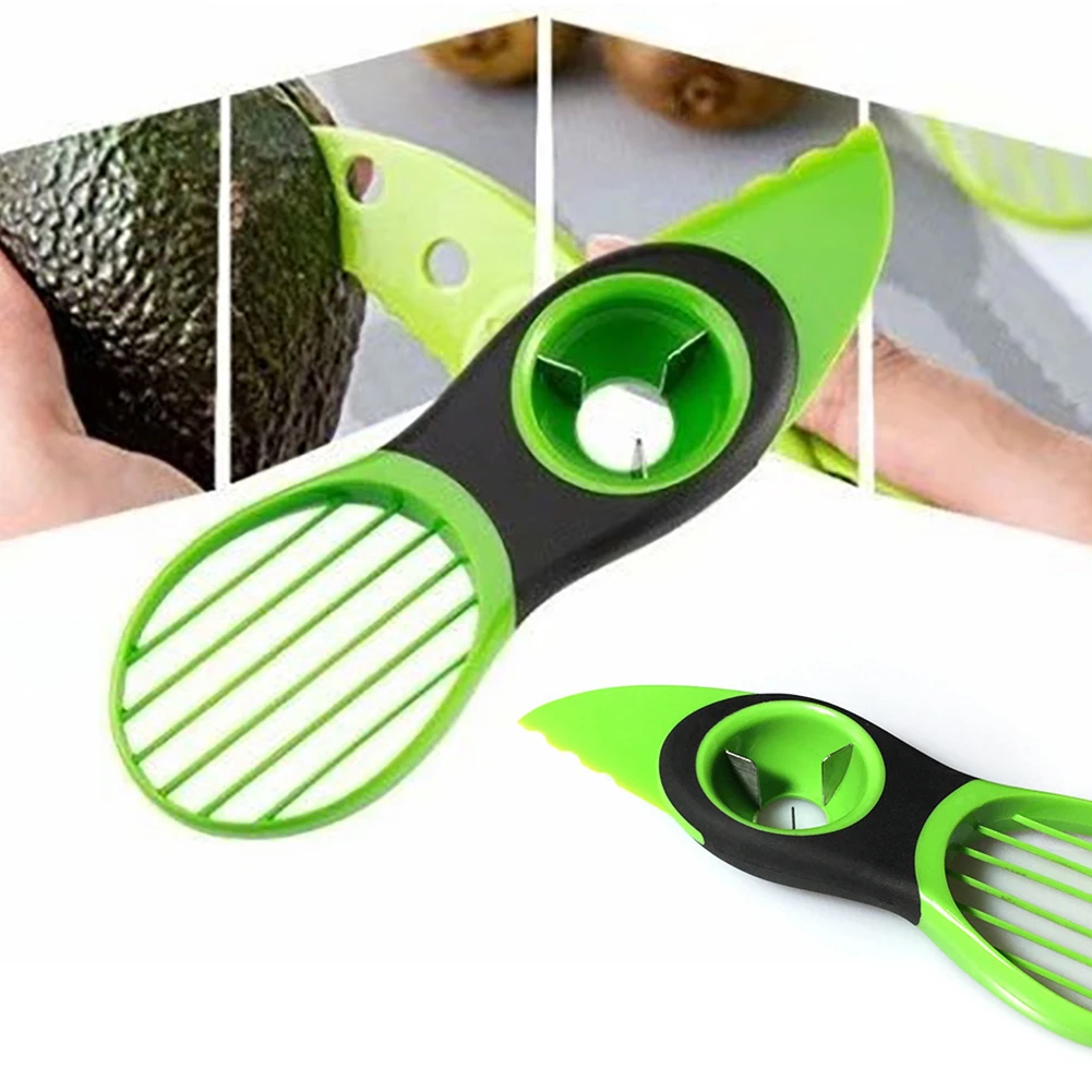 3-в-1 Slicer авокадо инструмент для очистки початков кукурузы мульти-Функция фрукты сепаратор Пластик Ножи пилинг ложка сепаратор бытовой техники инструмент