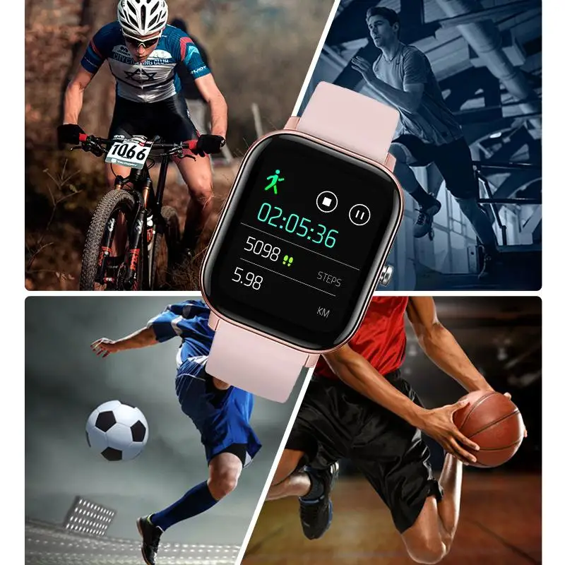 

Smart Watch Men Women 1.4inch Full Touch Screen Fitness Tracker Heart Rate Monitor IPX7 Waterproof GTS Sports SmartBand