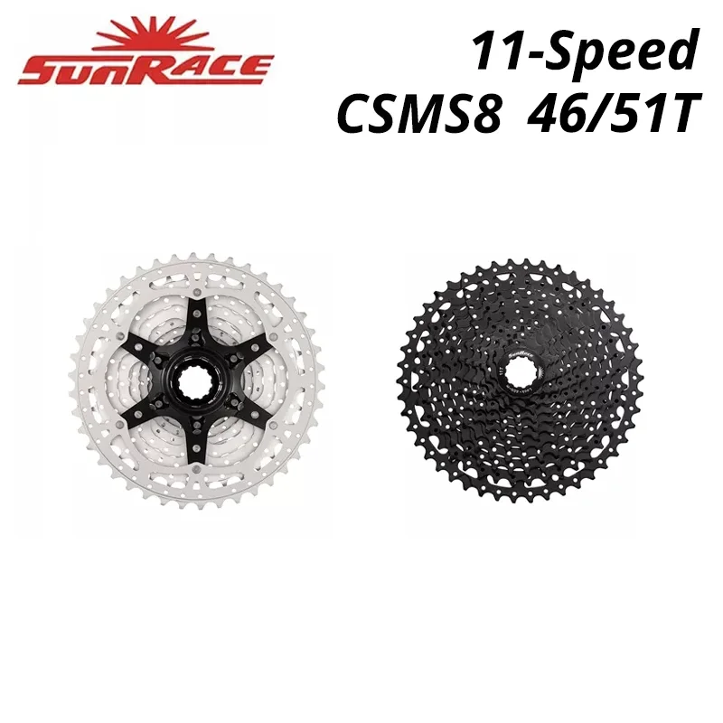 Велосипедная кассета SunRace CSMS8 11 скоростей 11-51T S 51T для горного велосипеда подходит