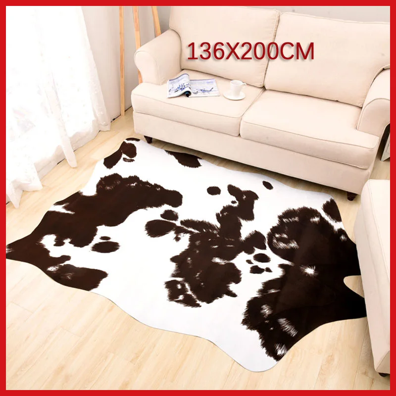 Декоративный коврик OIMG из коровьей кожи ковер полиэстера Современная коровья