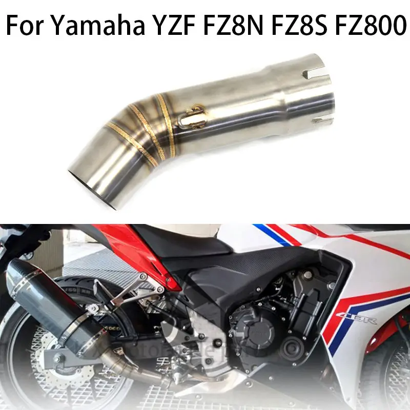 

Для Yamaha YZF FZ800 FZ8N FZ8S FZ8 Соединительный глушитель выхлопной трубы для мотоцикла Соединительная труба для мотокросса модифицированные аксессуары