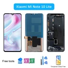 Оригинальный ЖК-дисплей Mi Note10 Lite 6,47 дюйма для Xiaomi Mi Note 10 Lite, ЖК-дисплей, сенсорный экран, дигитайзер, запчасти M2002F4LG M1910F4G