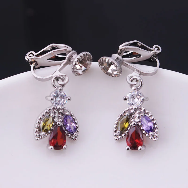 В Корейском стиле Для женщин серьги с клипсами Новый Серебряный геометрические