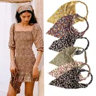 Богемные треугольные банданы, повязка для волос с цветочным принтом, эластичные женские повязки для волос, повязка на голову, тюрбан, аксессуары для волос для девочек