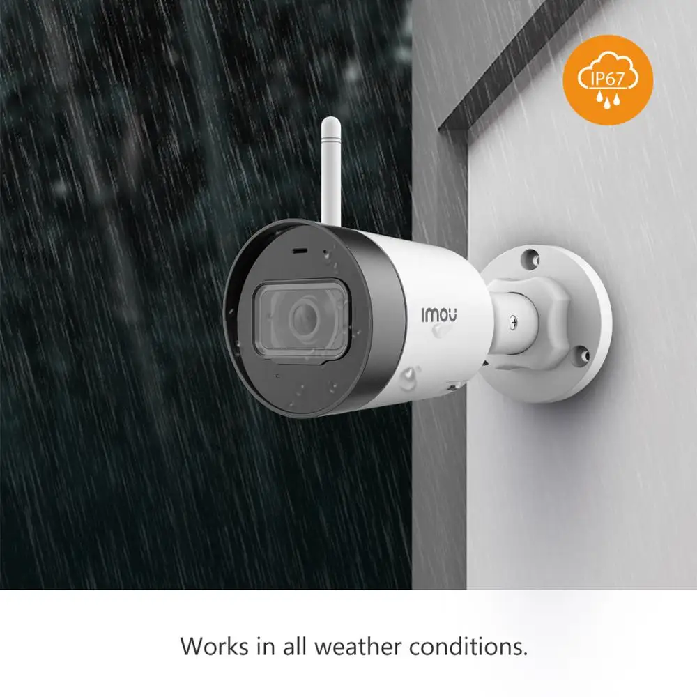 Dahua imou Bullet Lite 4mp уличная Wifi камера видеонаблюдения 1080P H.265 ночное видение
