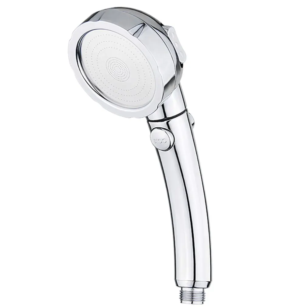 

Portable Size 3 Gears Handheld Home Pressurized Shower Head ABS Shower Mirror Hand Shower Head Bathroom Accessories