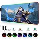 Коврик для мыши с подсветкой дикая Лига Легенд ashe RGB