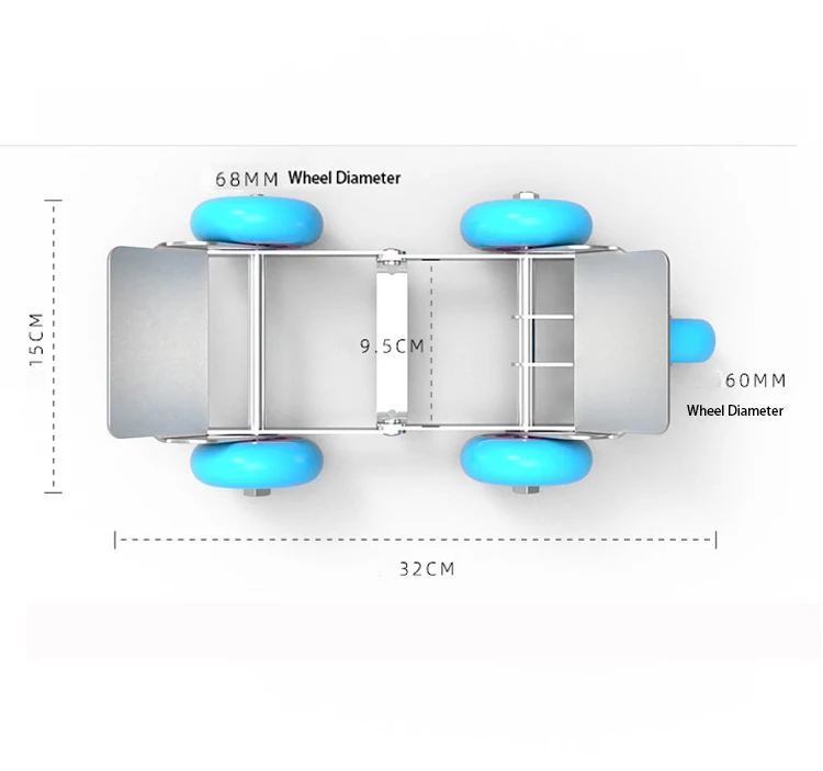 

Emergency Roadside Assistance Motorcycle Trailer Flat Tire Emergency Portable Broken Tire Power Trailer Compact Carrier Cart