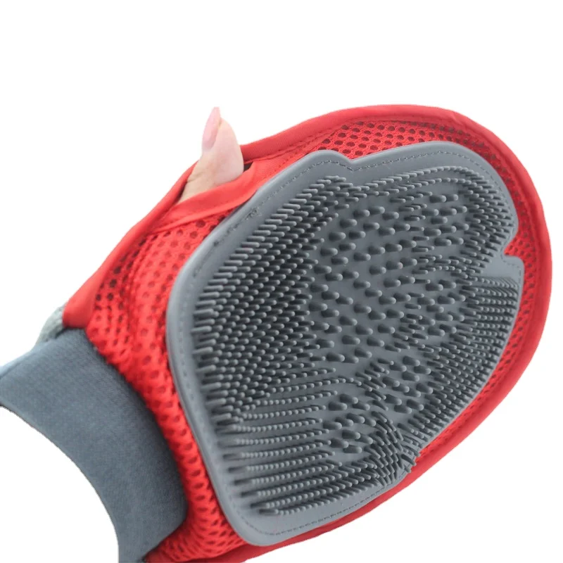 

Soft Mitt Cat Dog Grooming Glove Brush Deshedding & Massaging Tool For Long & Short Hair Pets Eliminates Shedding and Matting