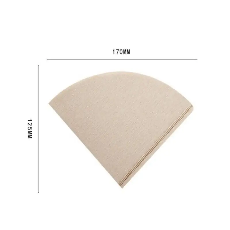 

100pcsV60 Filter Cup Hand-pushed Coffee Filter Paper Drip-type Filter Log Pulp Coffee Filter Paper 1-4 People