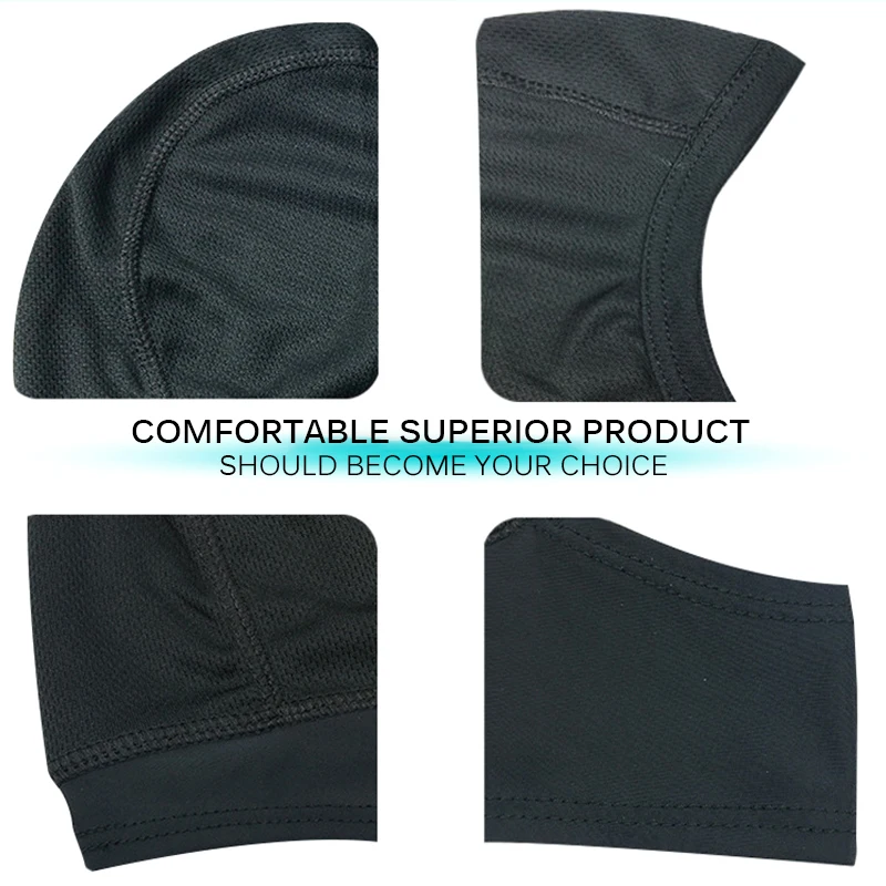 

AOZBZ Skin-Friendly Helmet Liner Cap Motorcycle Riding Headgear Breathable Dust-Proof Mask Helmet Face Mask