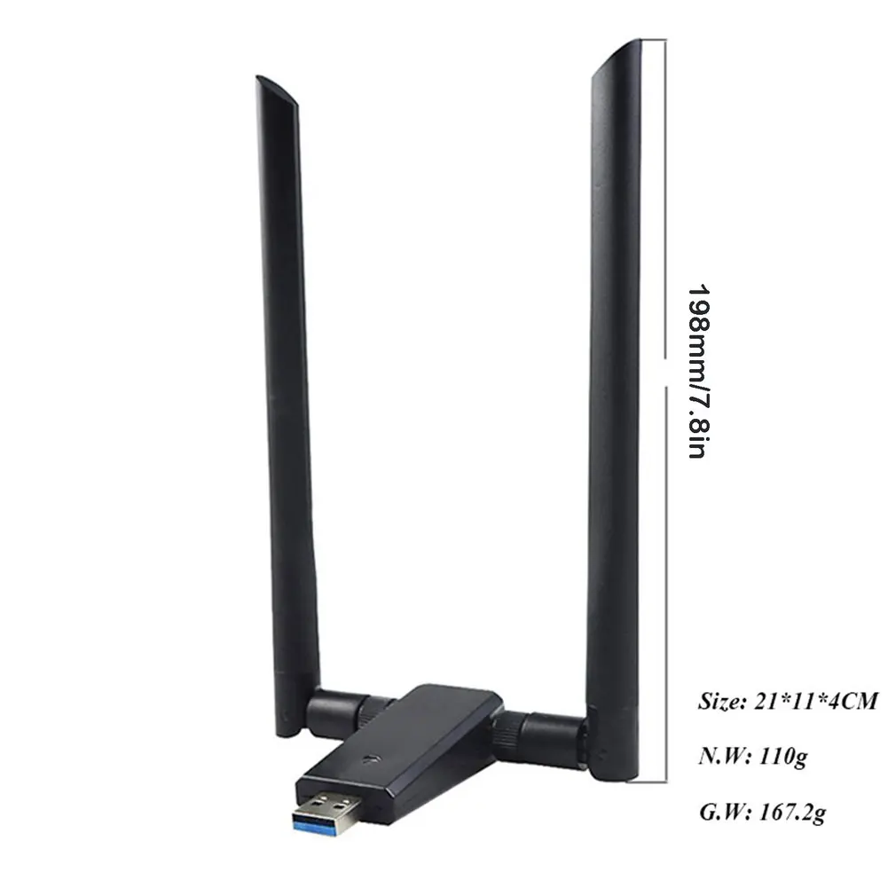 1200 м беспроводная сетевая карта 802.11AC USB3.0 двойная частота 2,4G/5,8G WiFi приемник более высокая скорость игры Wifi беспроводной WiFi адаптер