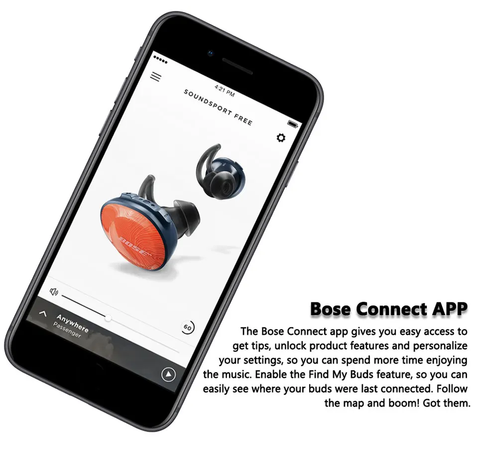 Bose SoundSport Free True беспроводные Bluetooth наушники TWS спортивные наушники водонепроницаемые наушники гарнитура с микрофоном