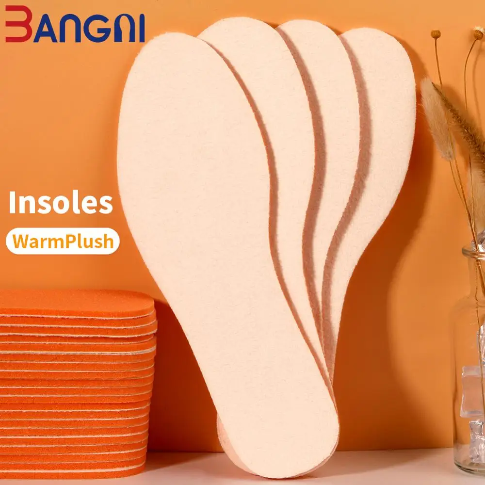 

3ANGNI Warm Insoles Winter Soft Heated Pad for Women Men Shoes High Quarlity Ortholite Velvet Thermal Insole Women Men Shoe Sole