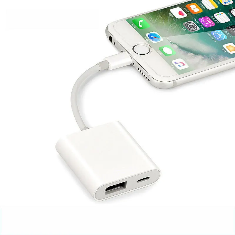 OTG адаптер для iphone X 7 8 6 5 Plus XS MAX XR Синхронизация данных зарядное устройство Lightning