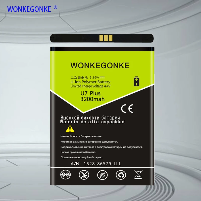 WONKEGONKE для Oukitel U7 PLUS мобильный телефон battery|Аккумуляторы мобильных телефонов| |