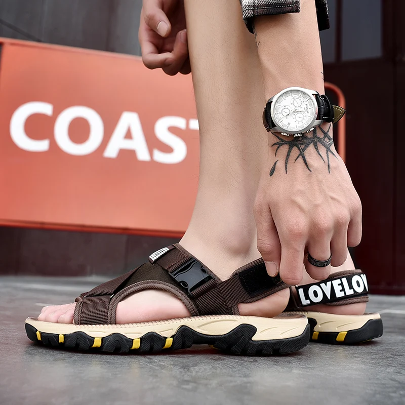 

Men Sandal Shoes Sandals Outdoor Men Slippers Men's Beach Mens Fashion Summer Shoes Slide Sandal