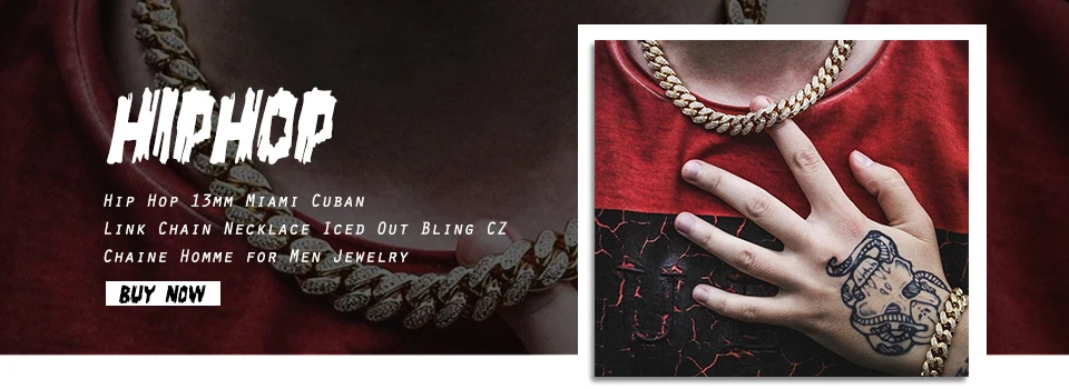 D& Z Мужская Мода Bling Iced Out Кристалл Стразы кубинское звено цепочка на шею для мужчин рок хип хоп ювелирные изделия