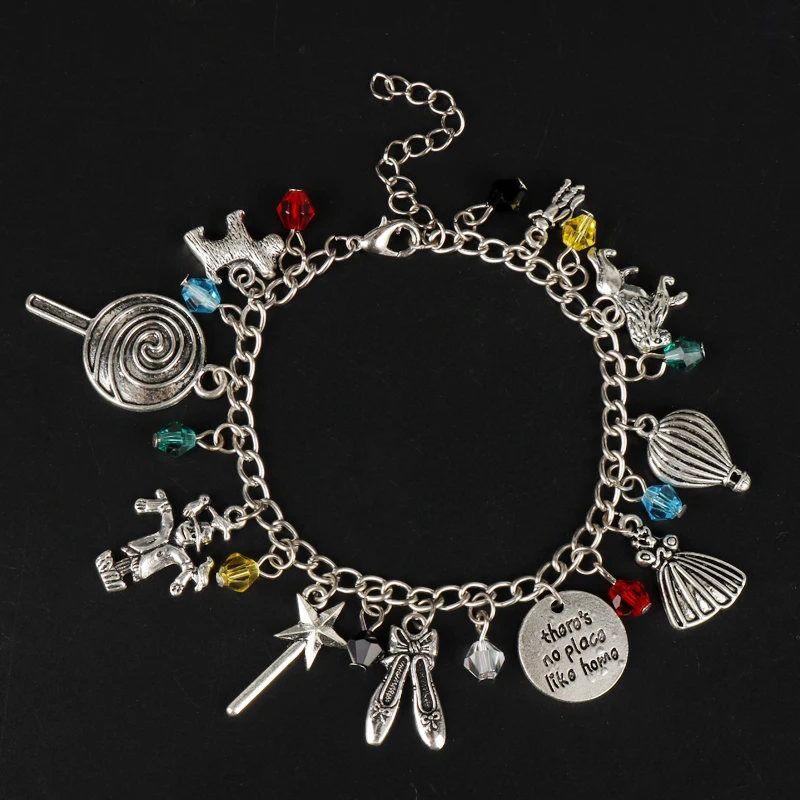 

Movie The Wizard of Oz Classic Themed Bracelets Bangles For Women Metal Chain Wristband Jewelry