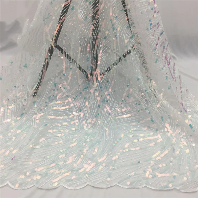 Блестки вышитые кружева ткань 6 мм золото свет волшебные шарики бусины сетчатая