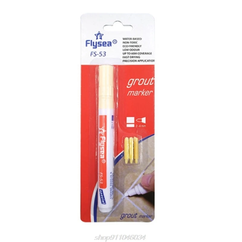 

Tile Gaps Repair Color Pen Waterproof Dirt-proof Beautiful Seam Floor Refresher Marker Refill for Kitchen M09 21 Dropship