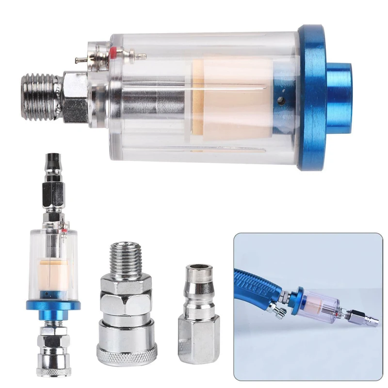 

1 шт., воздушный фильтр из алюминиевого сплава, 1/4 дюйма