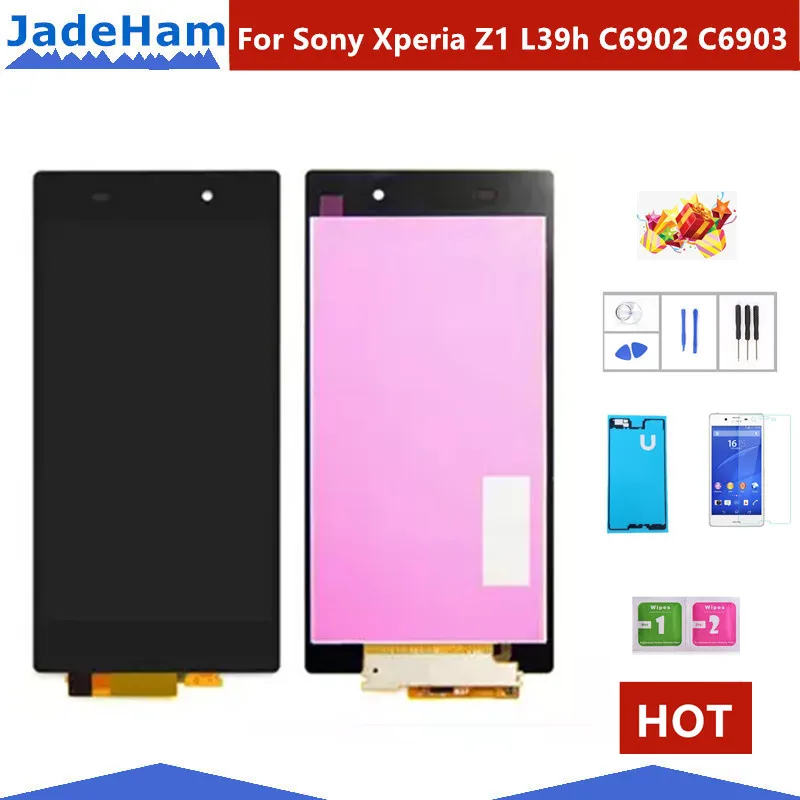 ЖК дисплей 5 0 дюйма для SONY Z1 L39h C6902 C6903 C6906 C6943 Xperia сенсорный экран дигитайзер|Экраны