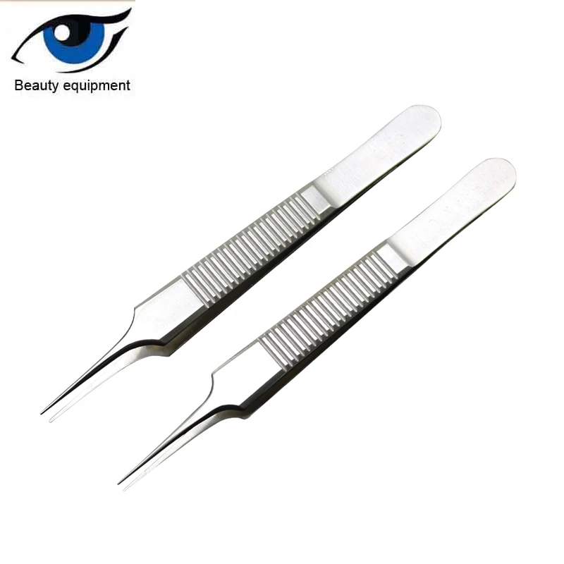 Красота Пинцет из нержавеющей стали толстые щипцы двойное веко пинцеты для век