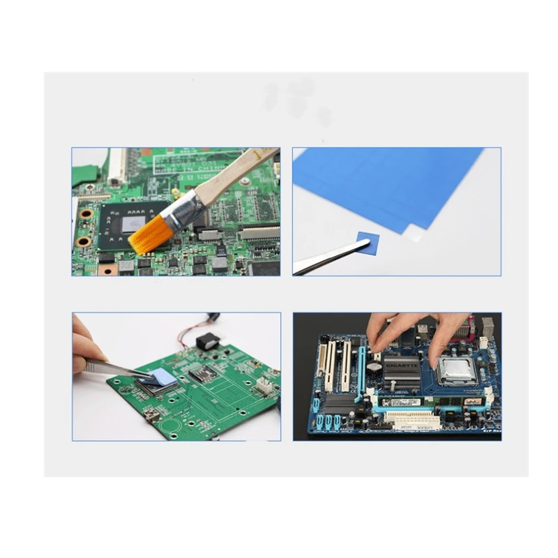 

100pcs/set Thermal Pad 10mm*10mm*1mm Laptop GPU CPU Heatsink Cooling Conductive Silicone Pad Computer Components