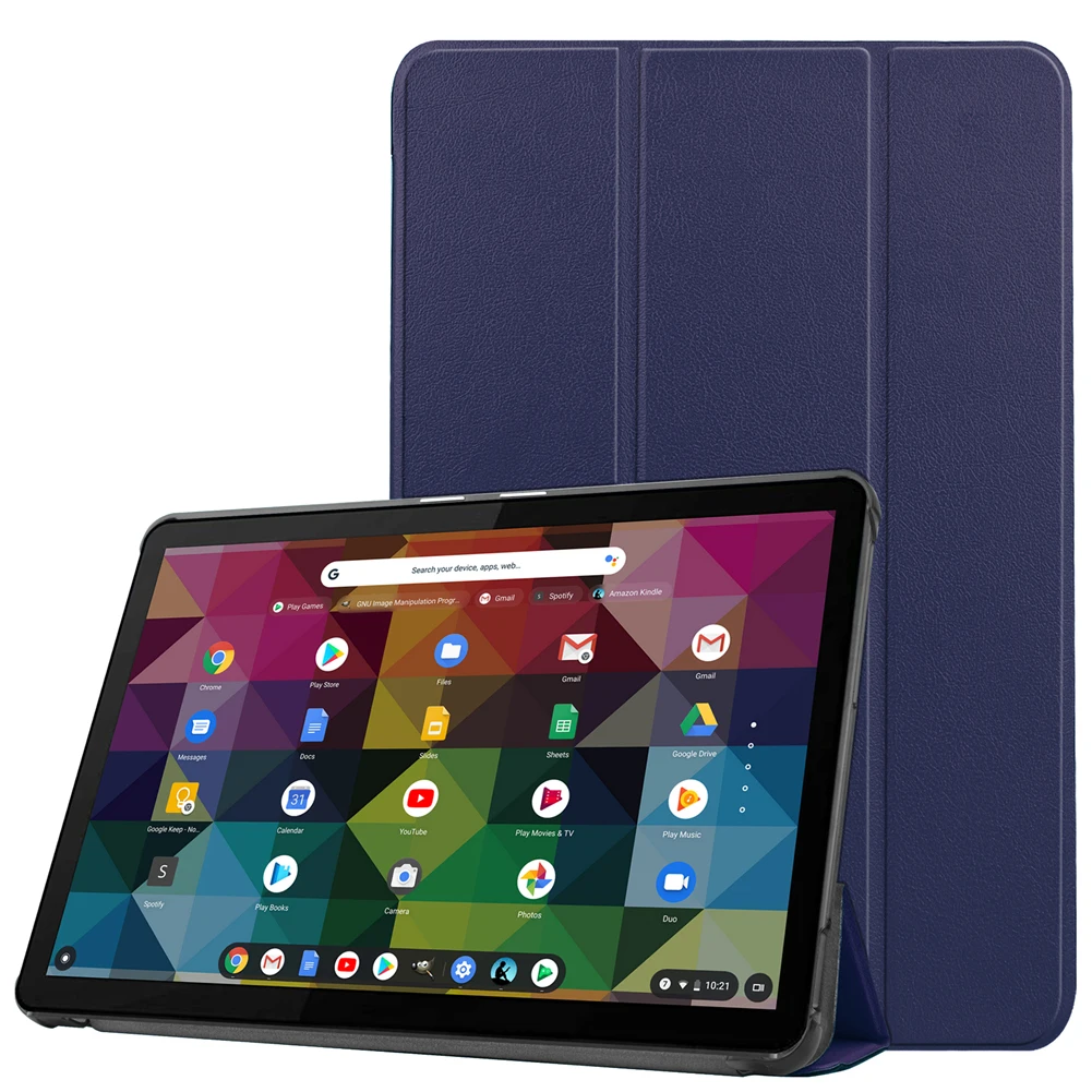 Для Lenovo chromebook duet чехол Funda Smart Auto Sleep/Wake чехол-портмоне с откидной крышкой Folio для