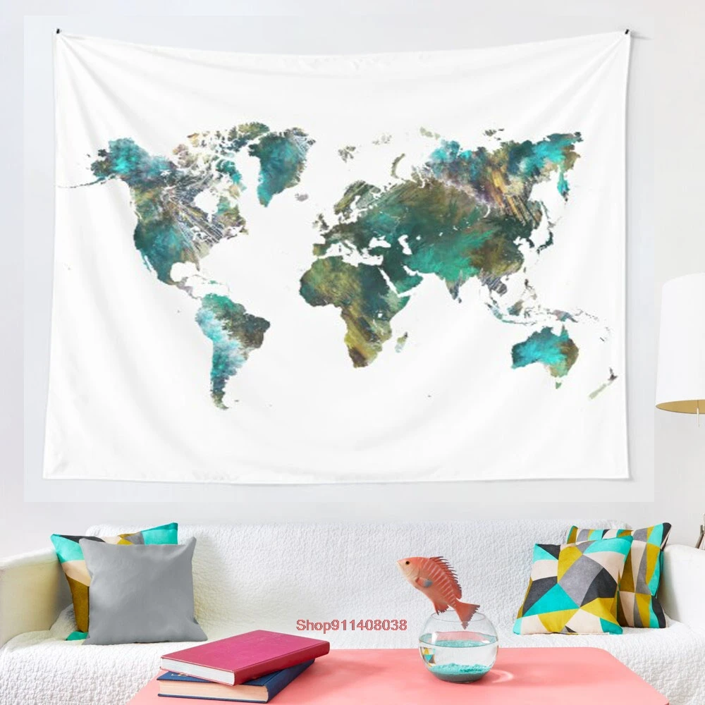 

Карта мира, дерево, Карта мира, карта мира, гобелен, искусство, настенное украшение для гостиной, Декор, ручная мандала, декоративное тонкое о...