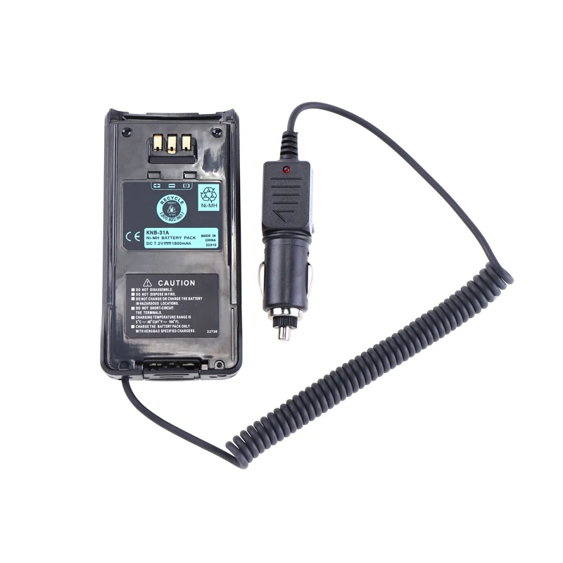 12/24V Car Charger Battery Eliminator Adapter For Kenwood TK2180 TK3180 TK5210 TK53 Radio Walkie Talkie Replace of KNB-31A
