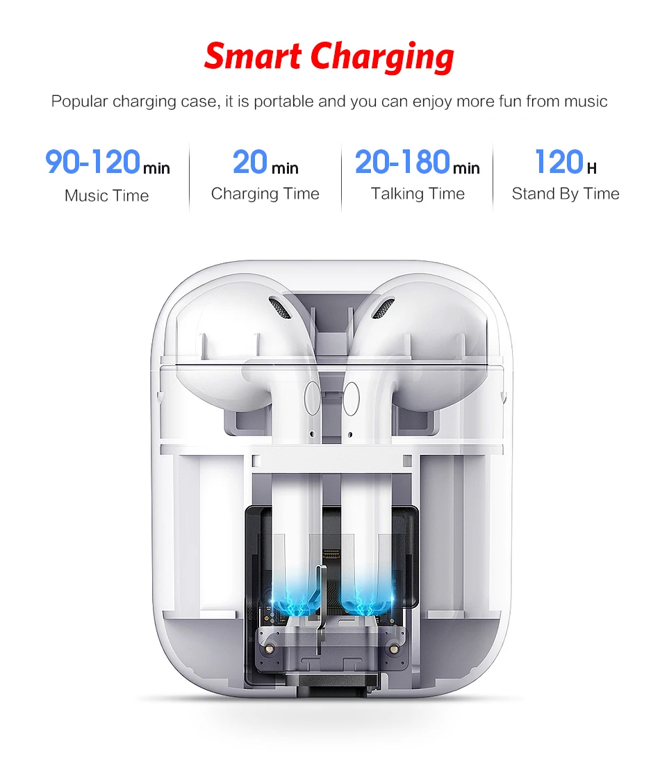 Прямая продажа с фабрики оптовая наушники настоящие стерео беспроводные V5.0 i7 i9 tws