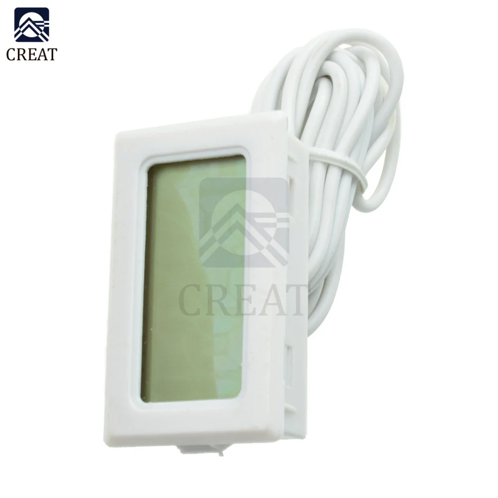 

Цифровой ЖК-термометр, гигрометр, датчик температуры, метеостанция, диагностический инструмент, тепловой регулятор 2 м, белый