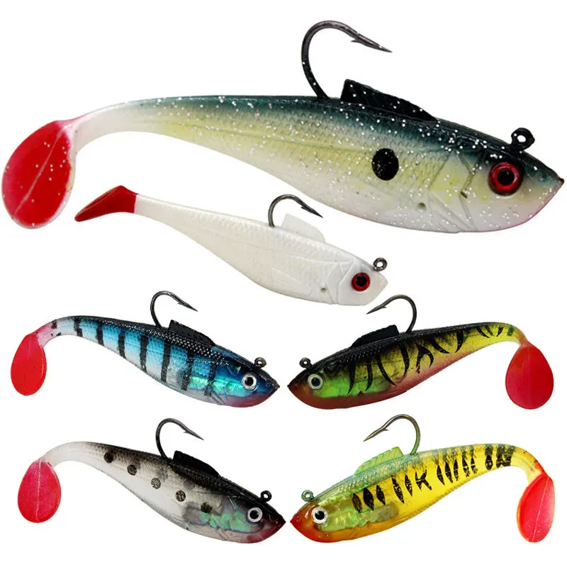 

Hotsale 1PCS Soft Bait Jig Lead Head lure Soft bait Wobblers worm Fishing Bait Supplies Sea Bass Carp Fishing Tackle