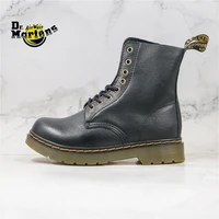 dr martens men and women classic 1460 genuine leather doc martin ankle boots unisex 8 golden eyes wearable no slip leisure shoes