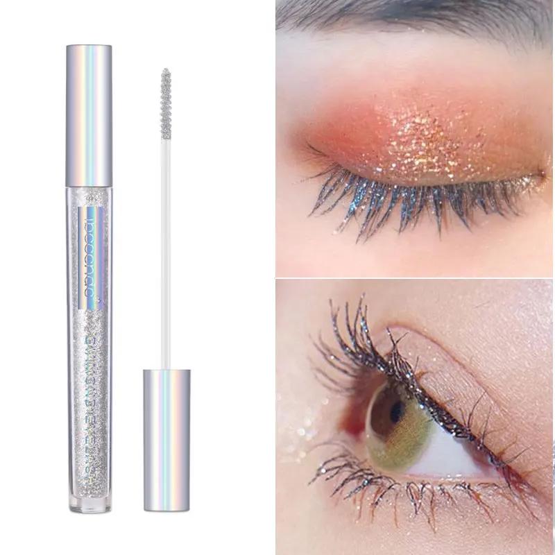 

Блестящая Алмазная Мерцающая тушь для ресниц, блестящая Водостойкая тушь для ресниц, густая блестящая Косметика для макияжа глаз