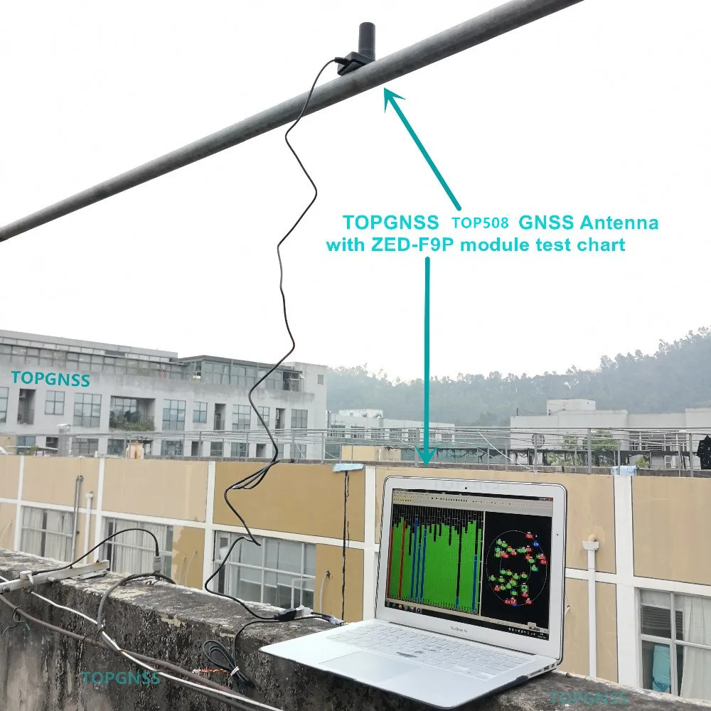 3-12 UAV RTK Карманный приемник спиральная антенна GNSS RTK gps антенна GLONASS GALILEO BEIDOU ZED-F9P SMA-J TOP508
