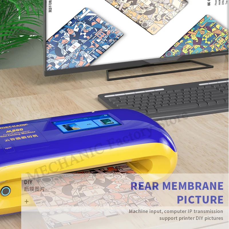 Newest MECHANIC M860 AI Intelligent Precision Cutting Machine for IPhone Watch iPad Front Glass DIY Print Back Films | Инструменты
