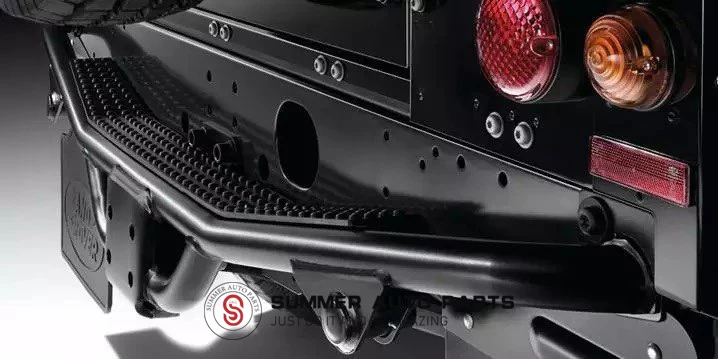 

High Quality For Rover Black Aluminum Alloy DEFENDER REAR BAR PEDAL rear bumper guard by Summer Auto Parts