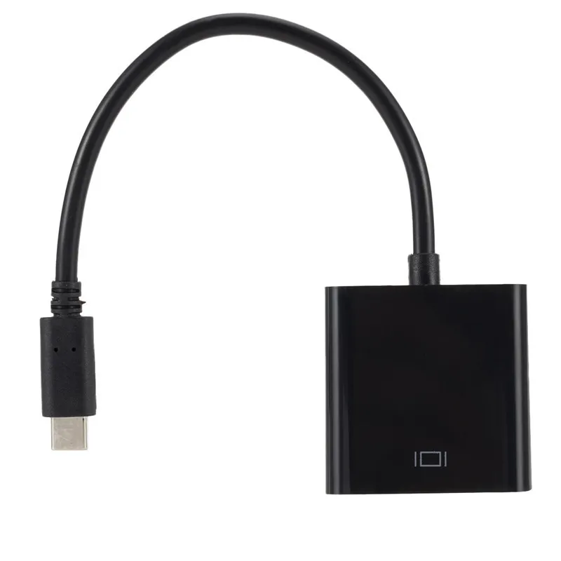 Конвертер USB 1080 Type-C в VGA, визуальные эффекты до p Full HD, более энергосберегающий кабель адаптера может быть OEM от AliExpress WW